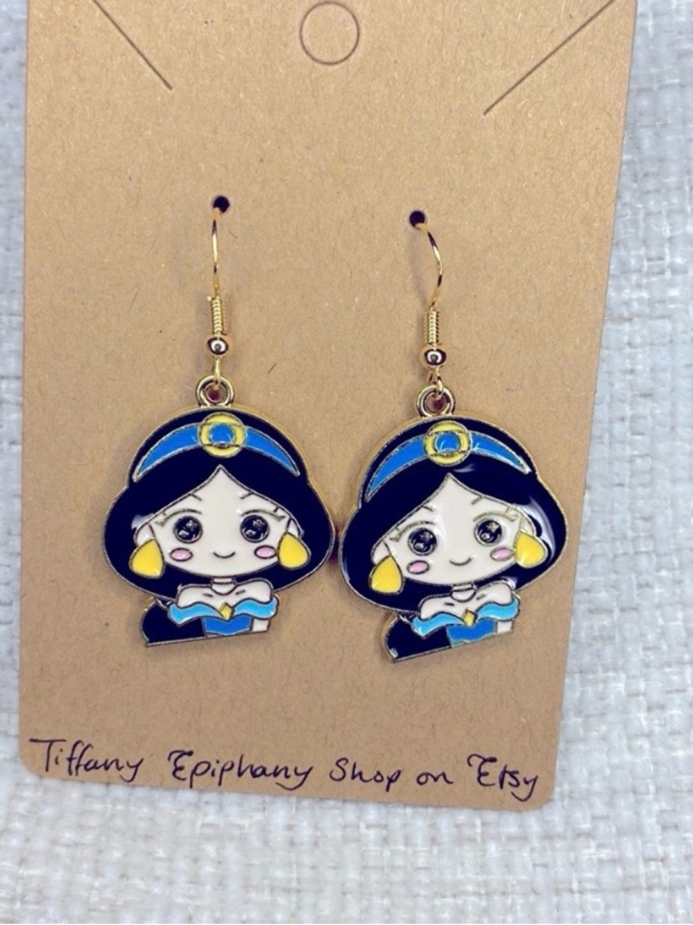 Disney inspired Jasmine Earrings NWT